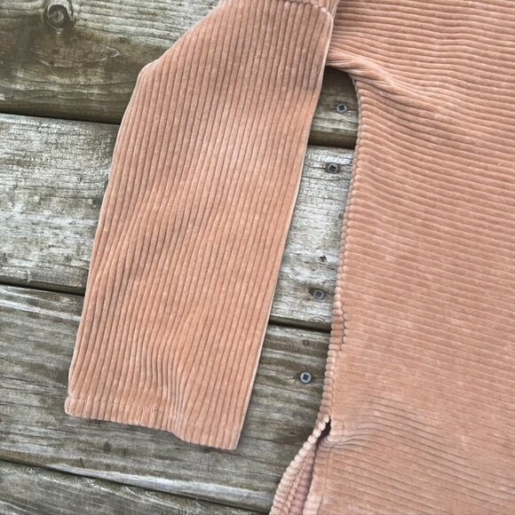 Madewell Texture & Thread Turtleneck Ribbed Golden Brown XS - Picture 4 of 11